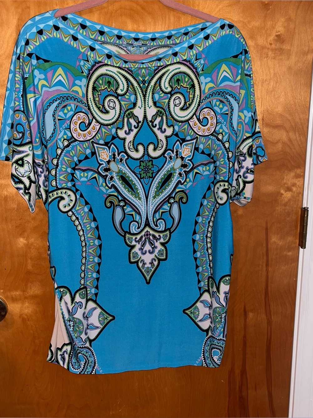 New York and company paisley top